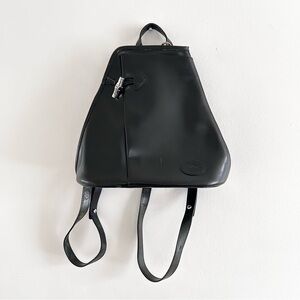 Longchamp Roseau Leather Black Backpack